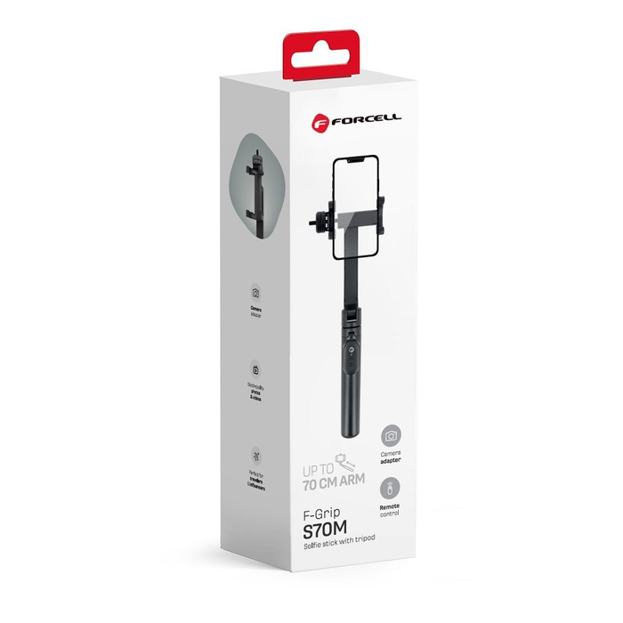 FORCELL F-GRIP S70M selfie stick tripod z pilotem na bluetooth 