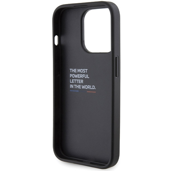 Etui BMW BMHCP15L22GSLK iPhone 15 Pro 6.1" czarny/black hardcase Grip Hot Stamp Case