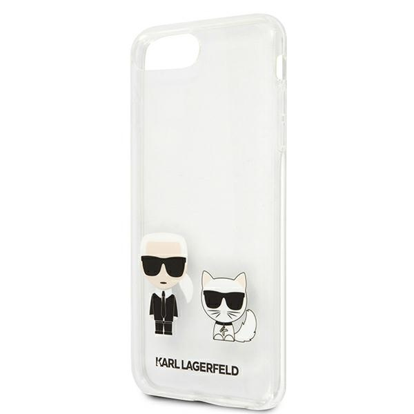 Etui KARL LAGERFELD Apple iPhone 7 Plus 8 Plus Karl & Choupette KLHCI8LCKTR Bezbarwny Hardcase