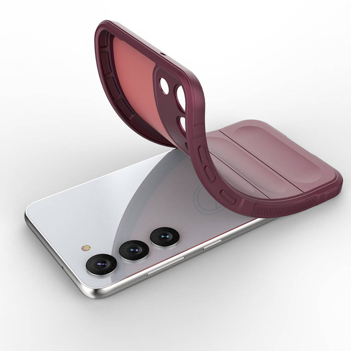Etui Magic Shield Case Etui Do Samsung Galaxy S23+ Elastyczny Pancerny Pokrowiec Burgundowe Case
