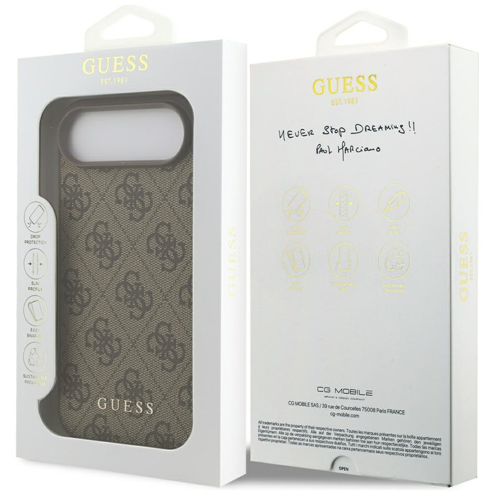 Etui Guess 4G Classic do iPhone 17 Air   brązowy