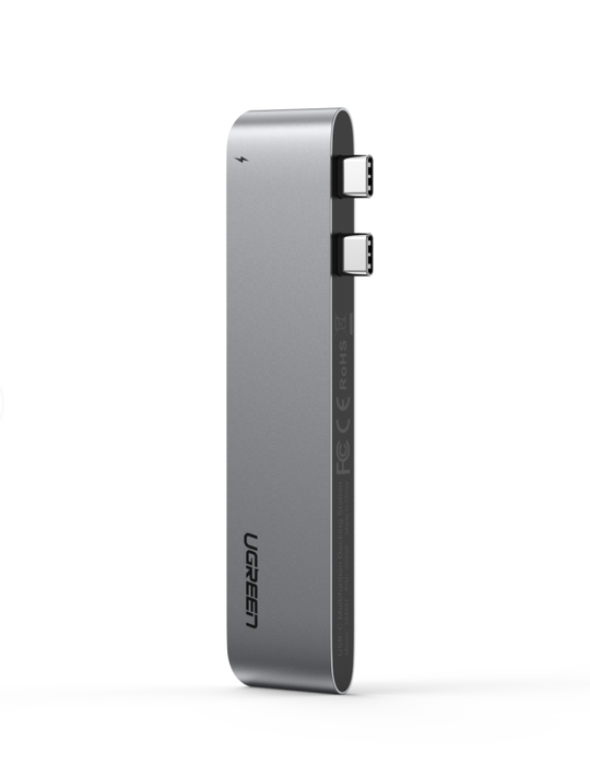 Adapter 6 w 2 UGREEN CM251 Hub USB-C dla MacBook Air / Pro CM380