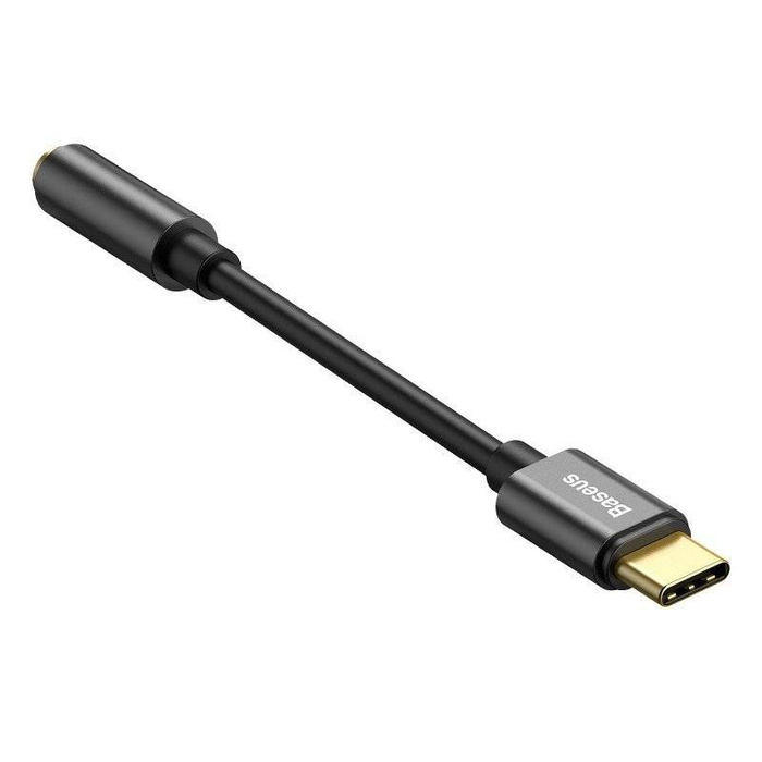 Przejściówka BASEUS Adapter Audio USB-C Mini Jack 3,5mm L54 Czarny