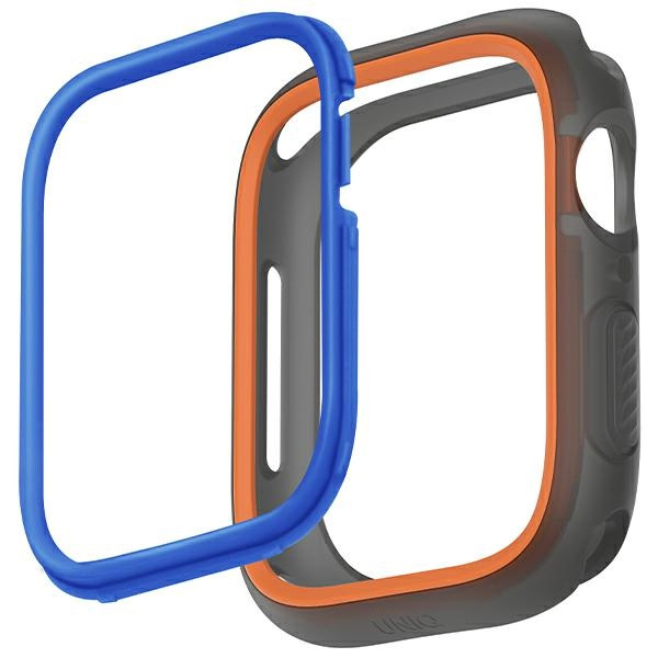 Etui UNIQ Moduo Apple Watch Series  4/5/6/7/8/SE/SE2 44/45mm pomarańczowy-niebieski/orange-blue Case