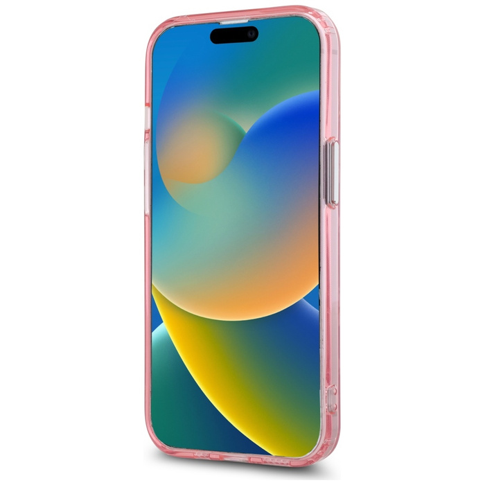 Karl Lagerfeld KLHMP15SHMCKMHP iPhone 15 6.1" różowy/pink IML Monogram Karl&Choupette Head MagSafe