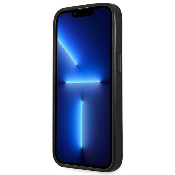 Etui GUESS Apple iPhone 14 Pro Saffiano Triangle Logo Srebrny Hardcase