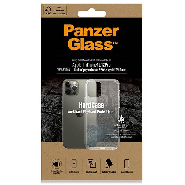 Etui PanzerGlass ClearCase iPhone 12/12 Pro Antibacterial Military grade clear 0378 Case