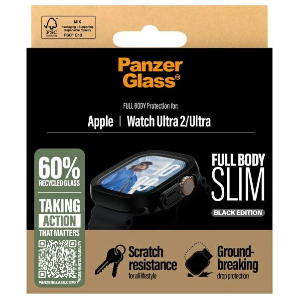 PanzerGlass Full Body Slim Apple Watch    Ultra 2 / Ultra 49mm czarny/black 3718