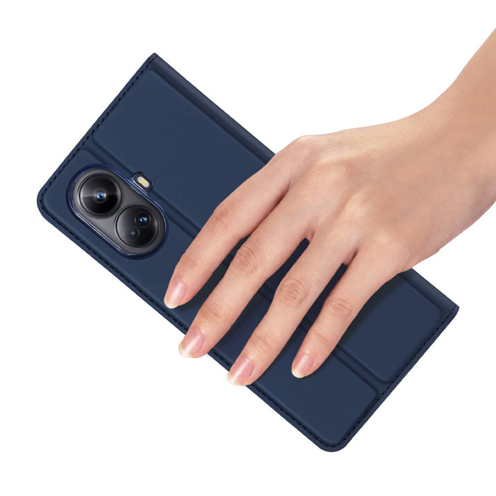 Etui Dux Ducis Skin Pro etui do Realme 10 Pro pokrowiec z klapką portfel na kartę podstawka niebieskie Case