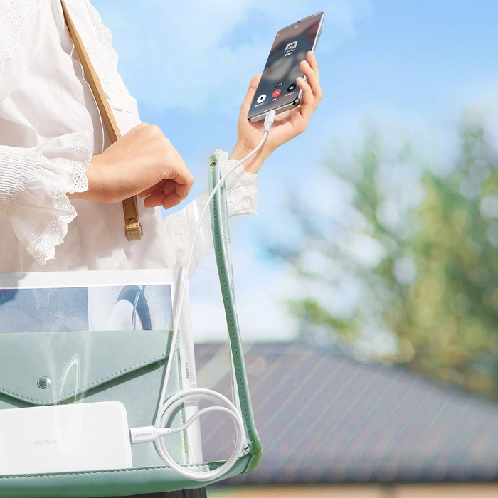 Kabel USB-C do USB-C UGREEN 15268, 1,5m (biały)