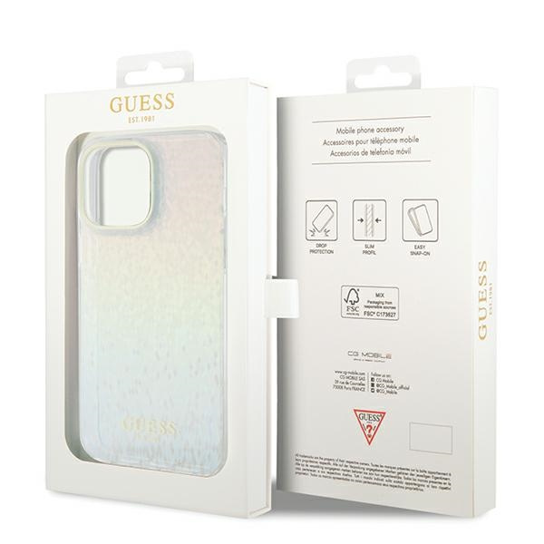 Etui Guess GUHCP13XHDECMI iPhone 13 Pro Max 6.7" wielokolorowy hardcase IML Faceted Mirror Disco Iridescent Case