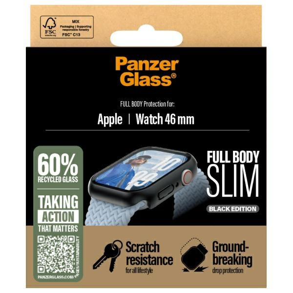 PanzerGlass Snappie Full Body Apple       Watch 10 46mm czarny/black 3717