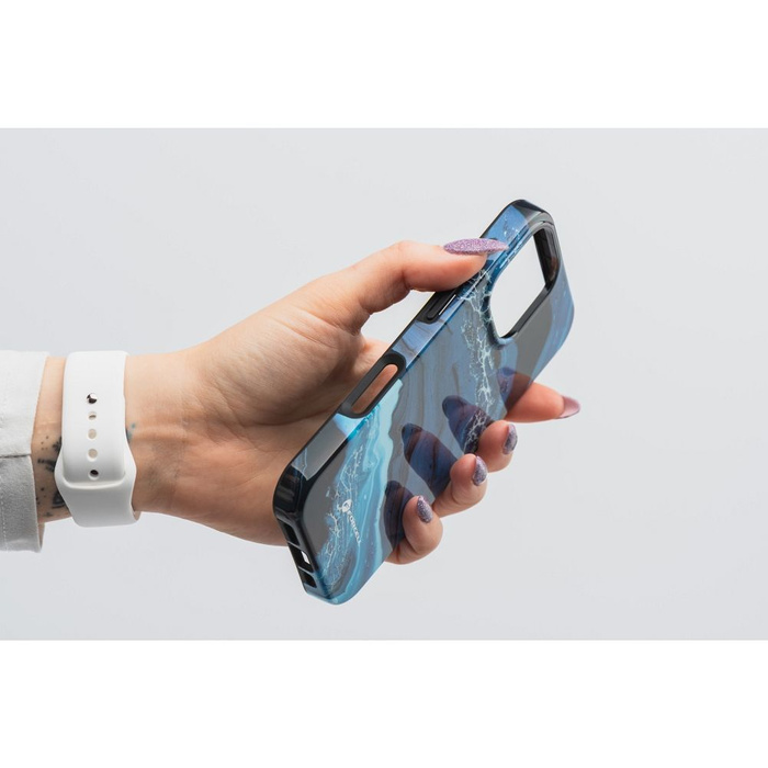 Etui na iPhone 15 PRO Forcell F-Protect Mirage zgodny z MagSafe Military Drop-Test deep sea