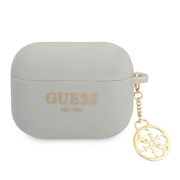 Etui GUESS Apple AirPods Pro Cover Silicone Charm 4G Collection Szary Case