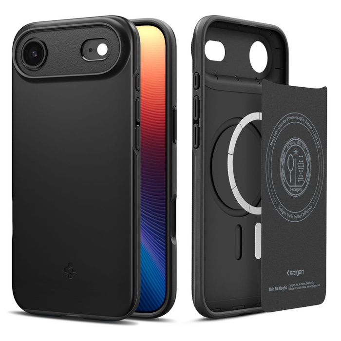 ETUI SPIGEN IPHONE 17 AIR THIN FIT MAG MAGSAFE BLACK