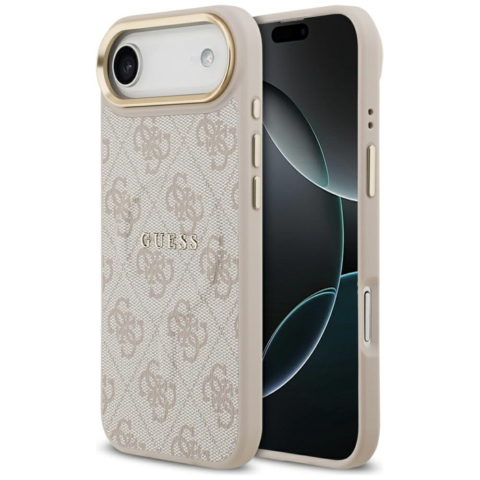 Etui Guess 4G PU Classic Logo MagSafe do iPhone 17 Air różowy
