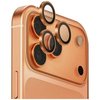Szkło na obiektyw aparatu UNIQ Optix Aluminium Camera Lens Protector do iPhone 17 Pro / iPhone 17 Pro Max z aplikatorem bursztynowy