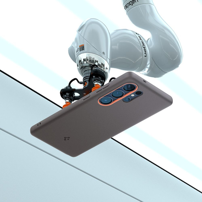 ETUI SPIGEN NANO POP MAG MAGSAFE SAMSUNG GALAXY S25 ULTRA PAPAYA GREY