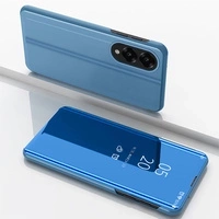 Etui Clear View Case na Samsung Galaxy S25 Edge pokrowiec z klapką - niebieskie