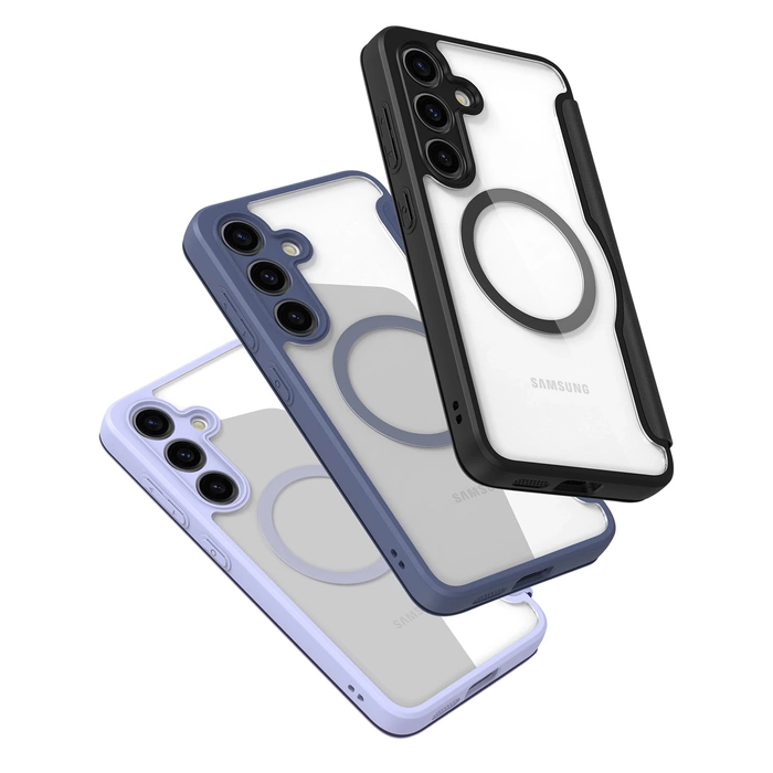 Etui Dux Ducis Skin X Pro do Samsung Galaxy S24 z magnetycznym ringiem i klapką - czarne