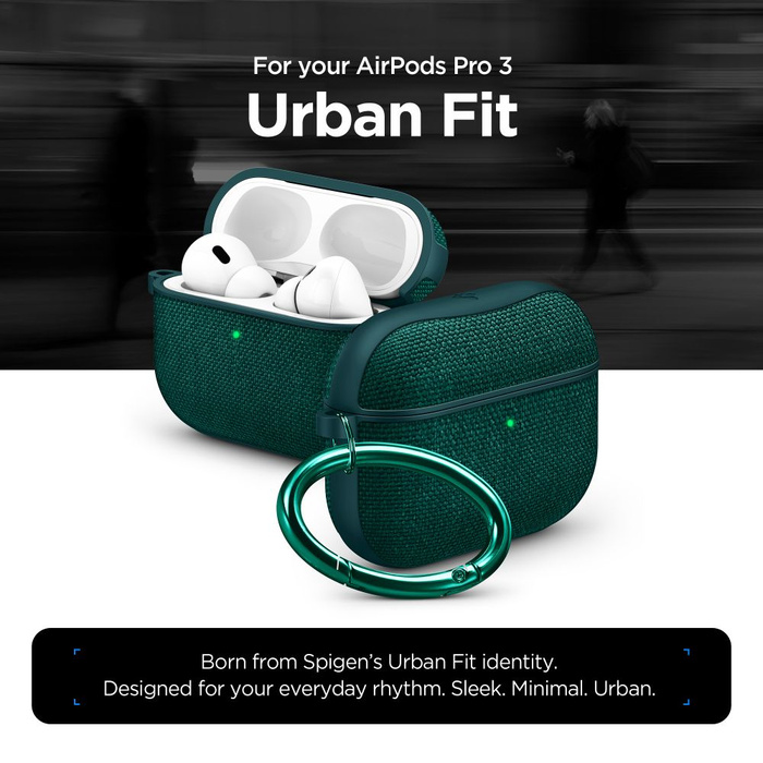 ETUI SPIGEN AIRPODS PRO 3 URBAN FIT MIDNIGHT GREEN