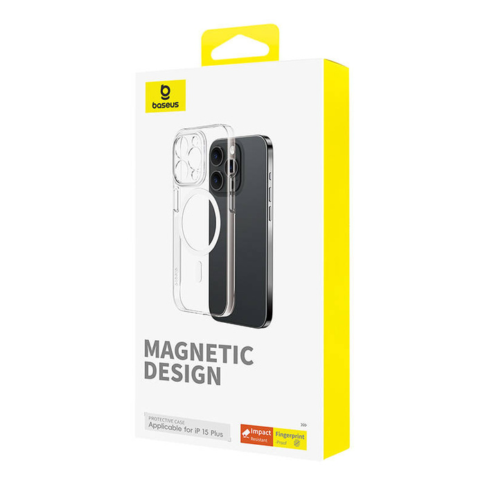 Etui Magnetyczne Etui na telefon iPhone 15 Plus Baseus OS-Lucent Series (Przezroczysty)