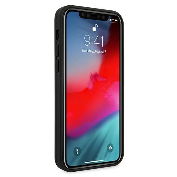 Etui FERRARI Apple iPhone 12 Pro Max Off Track Quilted Czarny Hardcase