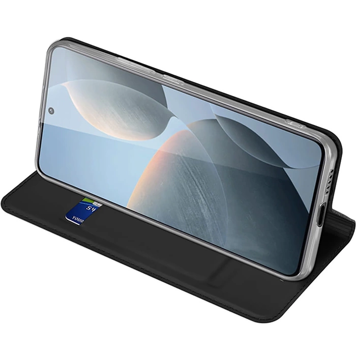 Etui Dux Ducis Skin Pro na Xiaomi Poco X6 Pro 5G / Redmi K70E z klapką i miejscem na kartę - czarne