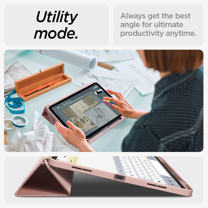 Etui Spigen Urban Fit iPad Air 13 2024 Rose Gold Case