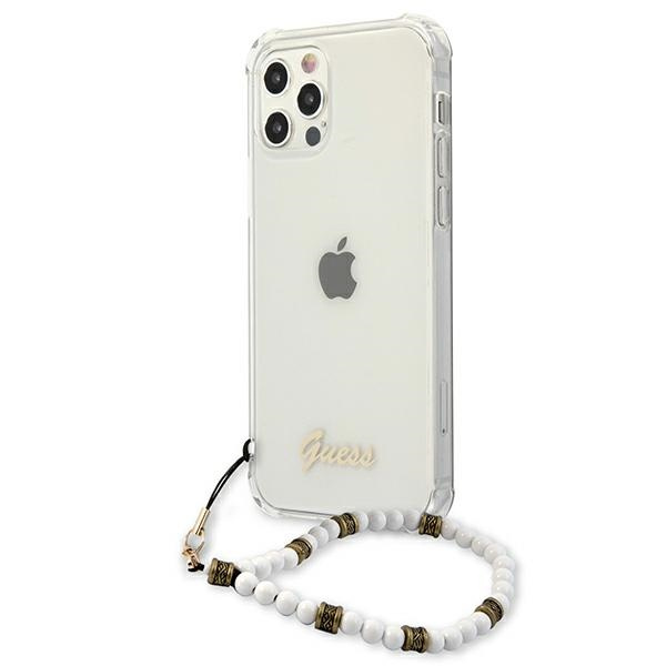 Etui GUESS Apple iPhone 12 Pro Max White Pearl Bezbarwny Hardcase