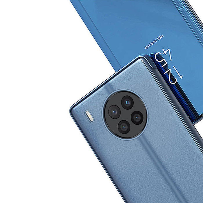 Clear View Case etui Huawei nova 8i pokrowiec z klapką czarne