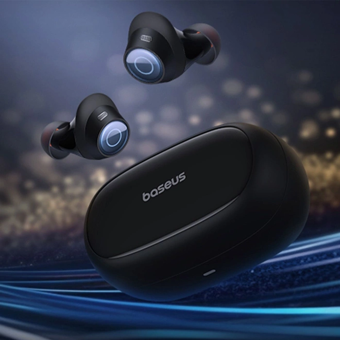 Słuchawki bezprzewodowe BASEUS bluetooth TWS ANC IPX6 MA20 Pro czarne