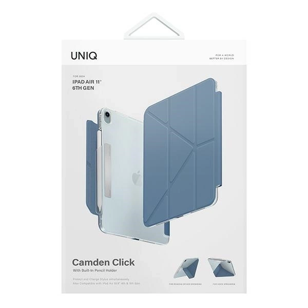 UNIQ etui Camden Click iPad Air 11" (2024) niebieski/stone blue