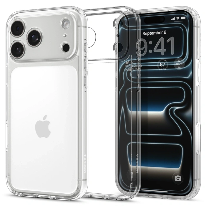 ETUI SPIGEN IPHONE 17 PRO MAX ULTRA HYBRID CRYSTAL CLEAR