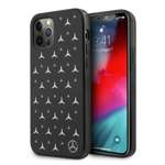 Etui MERCEDES Apple iPhone 12 Pro Max Silver Stars Pattern Czarny Hardcase