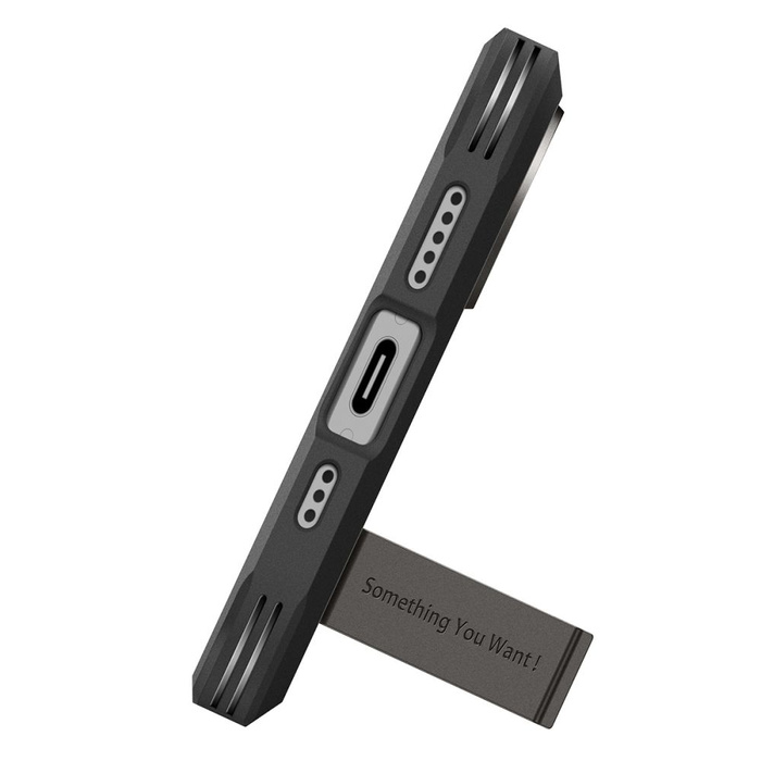 ETUI SPIGEN IPHONE 17 TOUGH ARMOR ”T” MAG MAGSAFE GUNMETAL