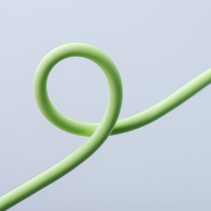 Kabel USB C do USB C Forcell F-Energy QC4.0 PD 5A 100W Silicone 1 m C347 zielony