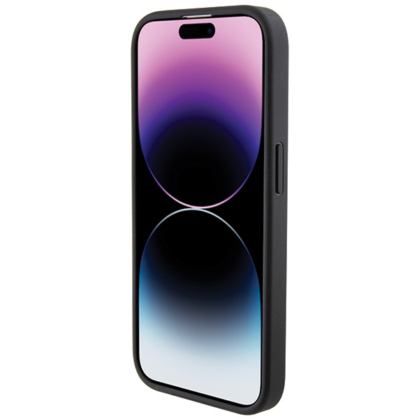 Etui Bmw Bmhcp15lgspcck Iphone 15 Pro 6.1" Czarny/black Hardcase Grip Stand Smooth & Carbon Case