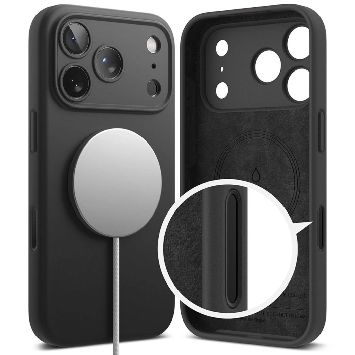 RINGKE SILICONE MAGNETIC MAGSAFE IPHONE 17 PRO BLACK