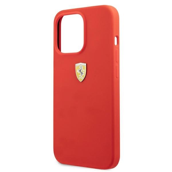 Etui FERRARI Apple iPhone 13 13 Pro Silicone Czerwony Hardcase