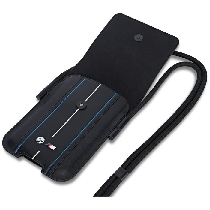 Torebka BMW Phone Pouch Blue Stripes     czarny