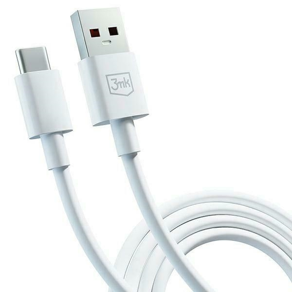 3MK Hyper Cable USB-A to USB-C 5A 60W 1.2m biały/white