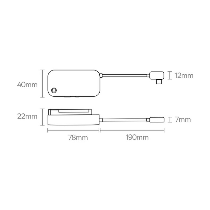 Uniwersalny HUB USB do tabletu / smartfona 6w1 USB-C Baseus PadJoy - ciemnoszary