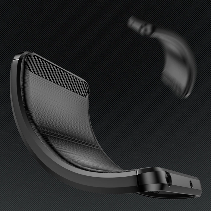 Etui silikonowe Carbon Case do iPhone 16 - czarne