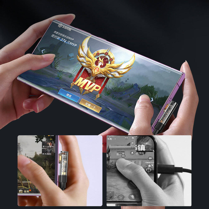 Joyroom kabel USB C kątowy - USB do szybkiego ładowania i transferu danych 3A 1,2 m czarny (S-UC027A6)