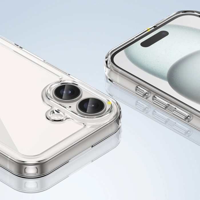 Etui Outer Space Case z żelową ramką do iPhone 16 Plus - przezroczyste