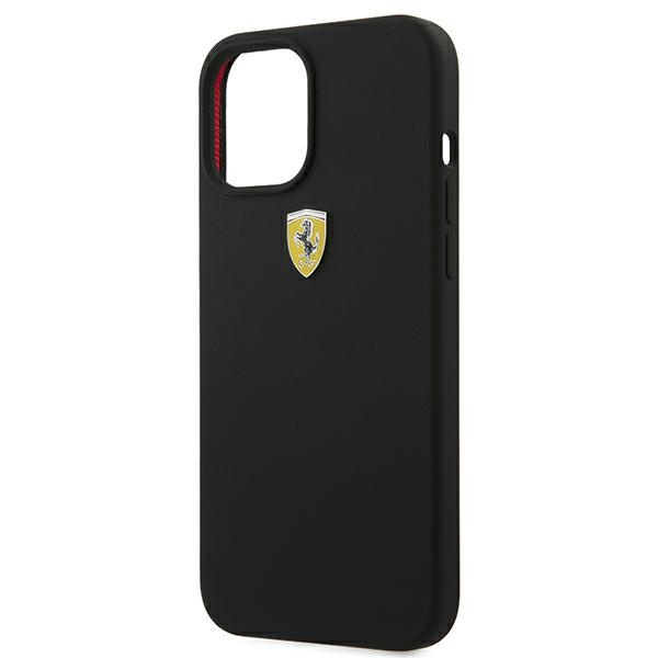 Etui Ferrari Apple iPhone 12 Pro Max On Track Silicone Czarny Case