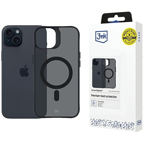 Etui 3MK Smoke MagCase iPhone 15 Plus 6.7"