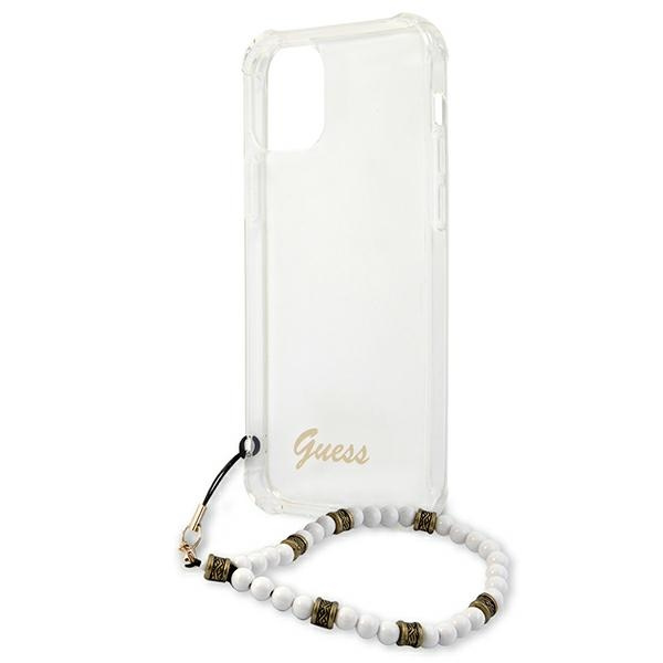 Etui GUESS Apple iPhone 12 12 Pro White Pearl Bezbarwny Hardcase