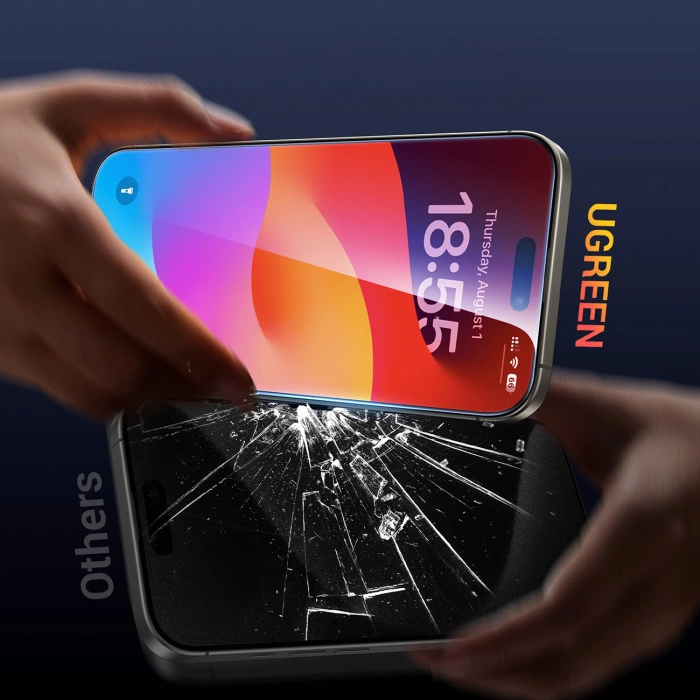 Folia 'protective film' Ugreen iPhone 16 Pro Max dwupak